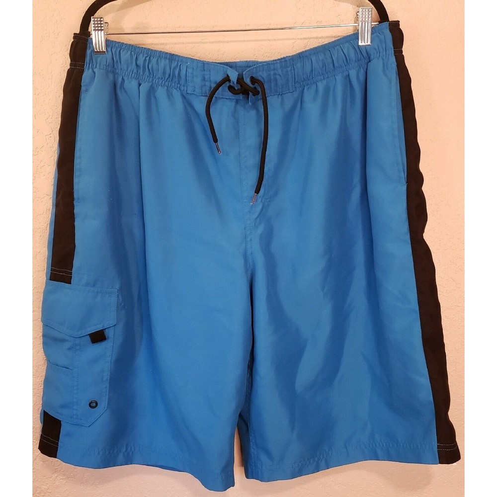 O'rageous Blue Boardshorts Swim Trunks, Size 2XL